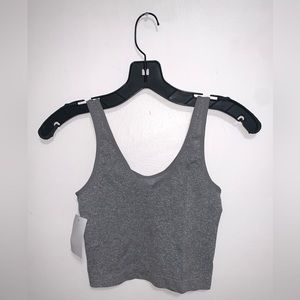 Abound Gray Crop Tank Top Size Small